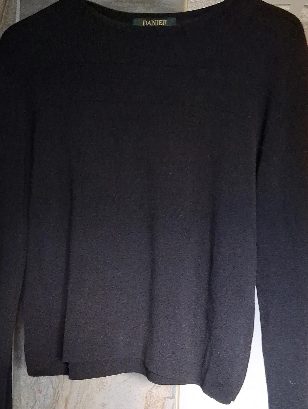 Danier Black Long Sleeve Top Like New